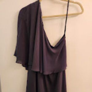 BCBGMaxAzria Mickey One Shoulder Midi Dress